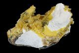 Fluorescent, Yellow Calcite Crystal Cluster - South Dakota #170703-2